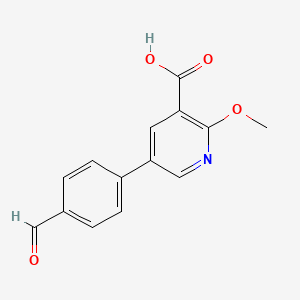 5-(4-Formylphenyl)-2-methoxynicotinic acid, 95%