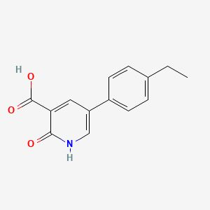5-(4-Ethylphenyl)-2-hydroxynicotinic acid, 95%