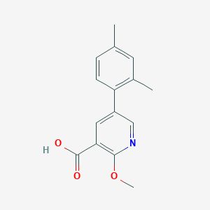 5-(2,4-Dimethylphenyl)-2-methoxynicotinic acid, 95%