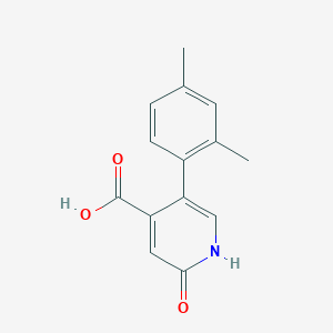5-(2,4-Dimethylphenyl)-2-hydroxyisonicotinic acid, 95%