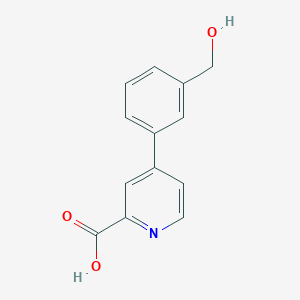 4-(3-(Hydroxymethyl)phenyl)picolinic acid