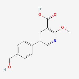 molecular formula C14H13NO4 B6387165 MFCD18316946 CAS No. 1261926-72-0