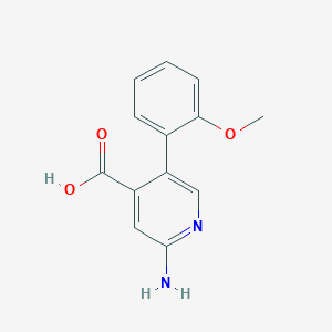 2-Amino-5-(2-methoxyphenyl)pyridine-4-carboxylic acid