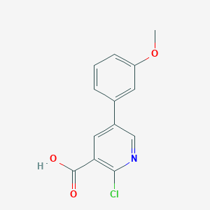 molecular formula C13H10ClNO3 B6387226 2-Chloro-5-(3-methoxyphenyl)pyridine-3-carboxylic acid CAS No. 1261962-35-9