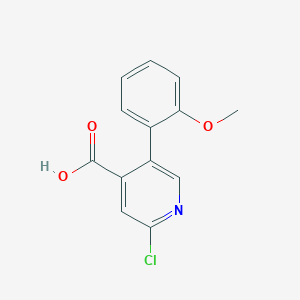 2-Chloro-5-(2-methoxyphenyl)pyridine-4-carboxylic acid