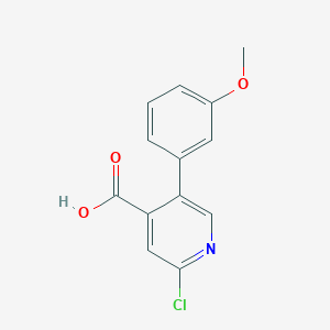 2-Chloro-5-(3-methoxyphenyl)pyridine-4-carboxylic acid