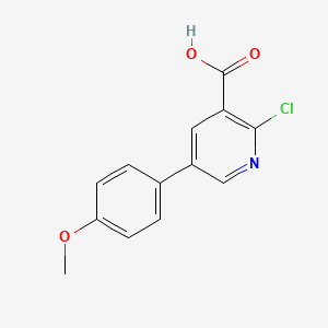 2-Chloro-5-(4-methoxyphenyl)pyridine-3-carboxylic acid