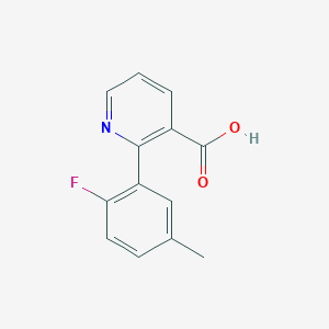 molecular formula C13H10FNO2 B6387400 MFCD18316990 CAS No. 1261955-59-2