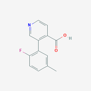 molecular formula C13H10FNO2 B6387418 MFCD18316989 CAS No. 1261927-13-2