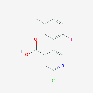 molecular formula C13H9ClFNO2 B6387440 MFCD18317002 CAS No. 1261906-24-4