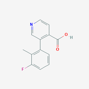 molecular formula C13H10FNO2 B6387452 MFCD18317004 CAS No. 1261954-06-6