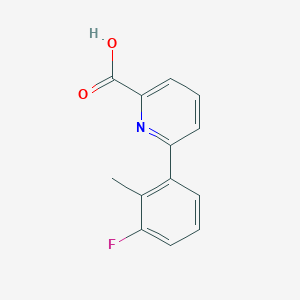 molecular formula C13H10FNO2 B6387477 6-(3-Fluoro-2-methylphenyl)picolinic acid CAS No. 1261954-14-6