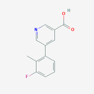 molecular formula C13H10FNO2 B6387478 MFCD18317006 CAS No. 1261954-10-2