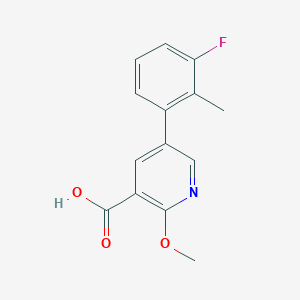 molecular formula C14H12FNO3 B6387514 MFCD18317017 CAS No. 1261954-18-0