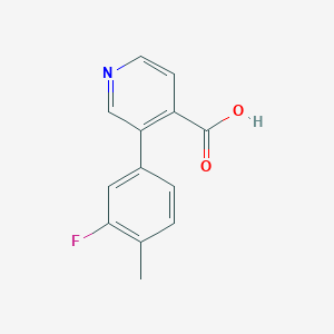 molecular formula C13H10FNO2 B6387518 MFCD18317021 CAS No. 1261904-63-5