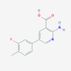 2-AMINO-5-(3-FLUORO-4-METHYLPHENYL)NICOTINIC ACID