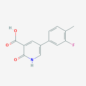 5-(3-Fluoro-4-methylphenyl)-2-hydroxynicotinic acid