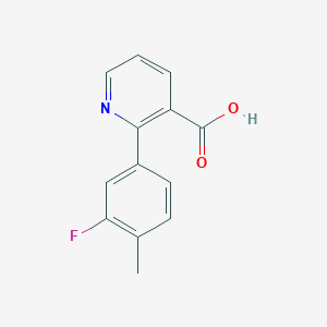 molecular formula C13H10FNO2 B6387560 MFCD18317022 CAS No. 1261962-58-6