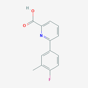 6-(4-Fluoro-3-methylphenyl)picolinic acid