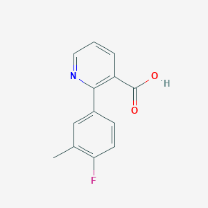 molecular formula C13H10FNO2 B6387612 MFCD18317039 CAS No. 1261911-72-1