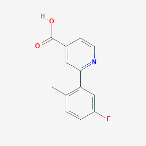 molecular formula C13H10FNO2 B6387621 MFCD18317052 CAS No. 1261946-53-5