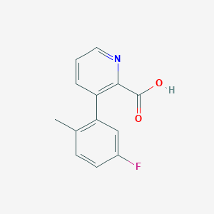 3-(5-Fluoro-2-methylphenyl)picolinic acid