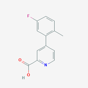 4-(5-Fluoro-2-methylphenyl)picolinic acid