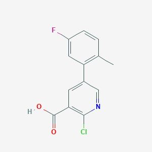 molecular formula C13H9ClFNO2 B6387674 MFCD18317065 CAS No. 1261954-28-2