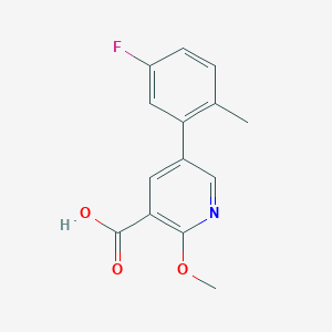 molecular formula C14H12FNO3 B6387680 MFCD18317064 CAS No. 1261954-23-7