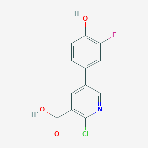 2-Chloro-5-(3-fluoro-4-hydroxyphenyl)pyridine-3-carboxylic acid