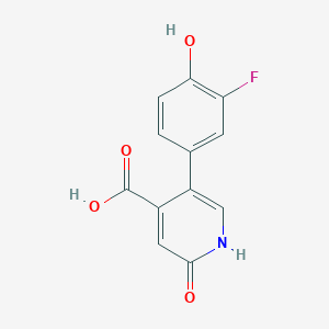 5-(3-Fluoro-4-hydroxyphenyl)-2-hydroxyisonicotinic acid