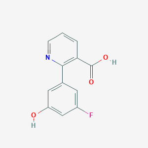 2-(3-Fluoro-5-hydroxyphenyl)pyridine-3-carboxylic acid