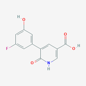 molecular formula C12H8FNO4 B6387778 MFCD18317097 CAS No. 1261950-73-5