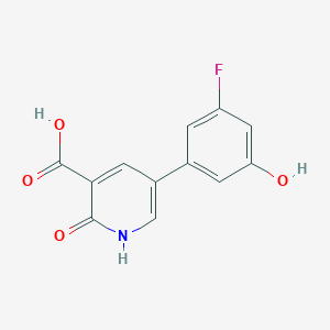 5-(3-Fluoro-5-hydroxyphenyl)-2-hydroxynicotinic acid