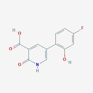 5-(4-Fluoro-2-hydroxyphenyl)-2-hydroxynicotinic acid