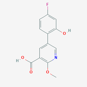 molecular formula C13H10FNO4 B6387824 MFCD18317115 CAS No. 1261920-05-1