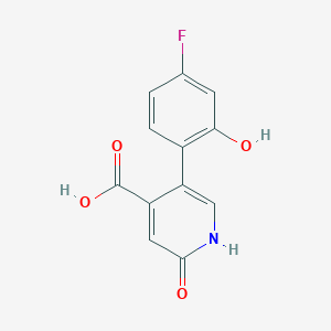 molecular formula C12H8FNO4 B6387828 MFCD18317113 CAS No. 1261954-34-0