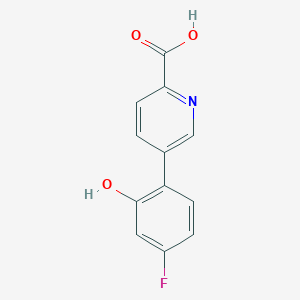 5-(4-Fluoro-2-hydroxyphenyl)picolinic acid