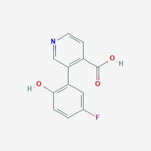 3-(5-Fluoro-2-hydroxyphenyl)pyridine-4-carboxylic acid