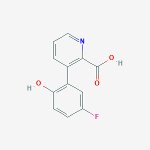 3-(5-Fluoro-2-hydroxyphenyl)picolinic acid