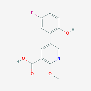 molecular formula C13H10FNO4 B6387889 MFCD18317131 CAS No. 1261920-10-8