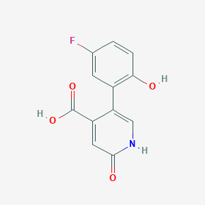 molecular formula C12H8FNO4 B6387890 MFCD18317129 CAS No. 1261931-11-6