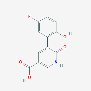 molecular formula C12H8FNO4 B6387891 MFCD18317130 CAS No. 1261946-72-8