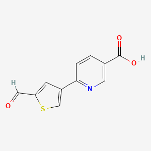 molecular formula C11H7NO3S B6387902 MFCD18317138 CAS No. 1261968-22-2