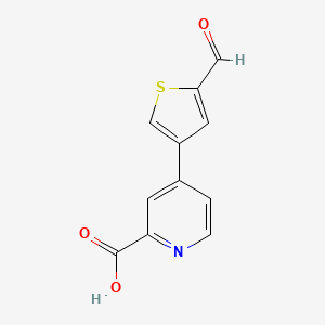 4-(2-Formylthiophen-4-YL)picolinic acid