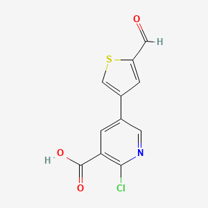 molecular formula C11H6ClNO3S B6387947 MFCD18317149 CAS No. 1262004-45-4