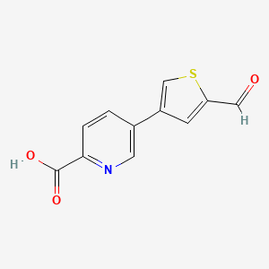 5-(2-Formylthiophen-4-YL)picolinic acid