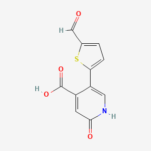 5-(5-FORMYLTHIOPHEN-2-YL)-2-HYDROXYPYRIDINE-4-CARBOXYLIC ACID