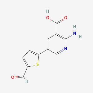 molecular formula C11H8N2O3S B6388017 MFCD18317160 CAS No. 1261947-08-3