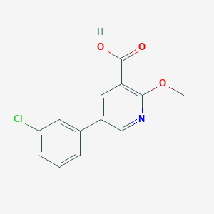 5-(3-Chlorophenyl)-2-methoxypyridine-3-carboxylic acid